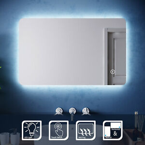  
Illuminated LED Mirror Bathroom | Demister | Vertical Horizontal | Touch | IP44