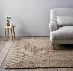  
NEW The White Company Small Braided Rug 100% Jute 120cm x 180cm RRP £325