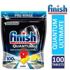  
Finish Powerball Quantum Ultimate Lemon Sparkle Dishwasher Tablets Pack Of 100