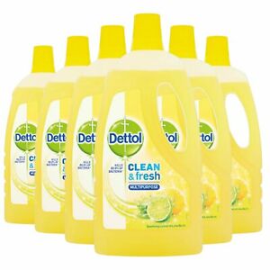  
6 x Dettol Power And Fresh Multi Purpose Lemon and Lime 1L