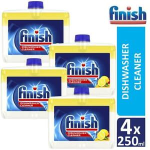  
4 x Finish Dishwasher Grease Limescale Cleaner Lemon Sparkle 250ml Multi Pack