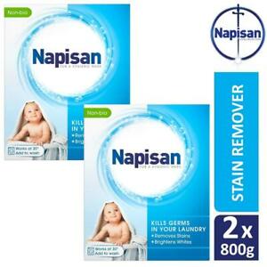  
2 x Napisan Non Biological Laundry Stain Remover 800g Brightens Whites