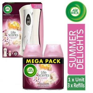  
Air Wick Life Scents Freshmatic Summer Delights Kit Bundle Twin Refill 500ml