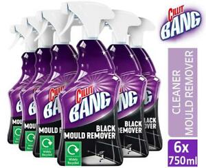  6 x Cillit Bang Power Cleaner Black Mould Remover Spray 750ml