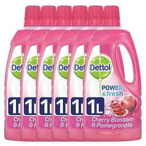  
6 x Dettol Power And Fresh Multi Purpose Cleaner Cherry Blossom & Pomegranate 1L