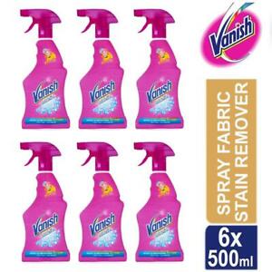  
6 x Vanish Oxi Action Spray Fabric Stain Remover 500ml (Total 3L) Energy Lift