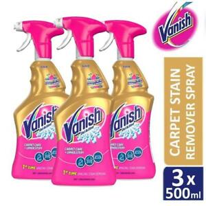 3 x Vanish Gold Oxi Action Carpet Cleaner  & Odour Stain Remover Spray 500ml