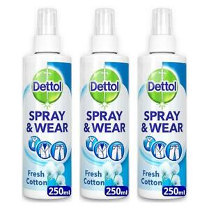  
3 x Dettol Spray and Wear Fresh Cotton, 250ml