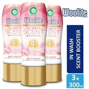  
3 x Woolite in Wash Scent Booster Rose Garden Red Fruits & Powdery Musk 300ml