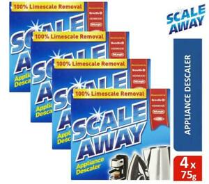  
4 x Scale Away Appliance Descaler Powder 100% Limescale Removal Cleaner 75g