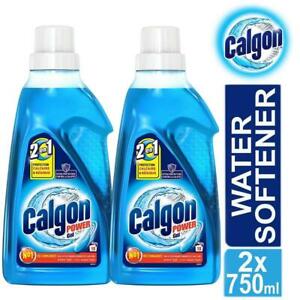  
2 x Calgon 3in1 Power Gel Washing Machine Water Softener 750ml Limescale Protect