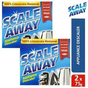  
2 x Scale Away Appliance Descaler Powder 100% Limescale Removal Cleaner 75g