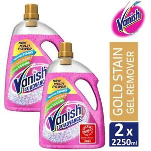  
2 x Vanish Gold Oxi Action Gel Stain Remover Fabric Clothes Colour Safe 2250ml