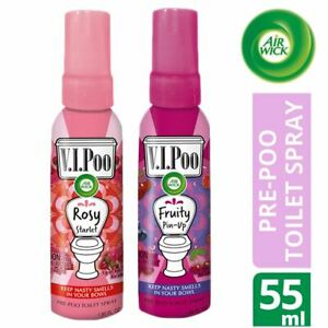  
Air Wick VIPoo Toilet Spray Air Freshener 55ml Rosy Starlet & Fruity Pin-Up