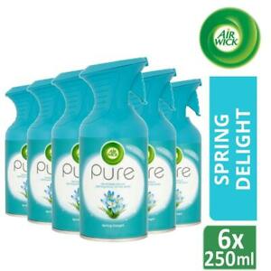  
6 x Air Wick Pure Air Freshener Spray 250ml Spring Delight Neutralises Odours