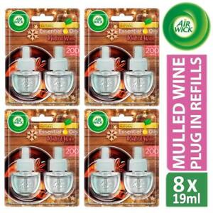  
4 x Air Wick Air Freshener Electrical Plug In Refills Mulled Wine Scent 2 Pack