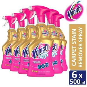  
6 x Vanish Gold Oxi Action Carpet Upholstery Stain & Odour Remover Spray 500ml