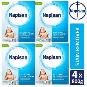  
4 x Napisan Non Biological Laundry Stain Remover 800g Brightens Whites