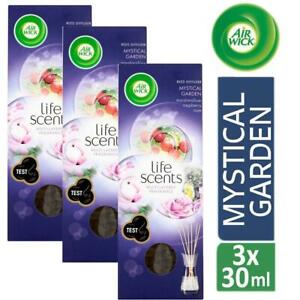  
Air Wick Life Scents Reed Diffuser Freshener Mystical Garden Pack of 3