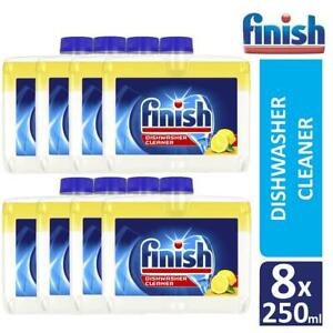  
8 x Finish Dishwasher Cleaner Lemon Sparkle 250ml Deep Cleans Grease & Limescale