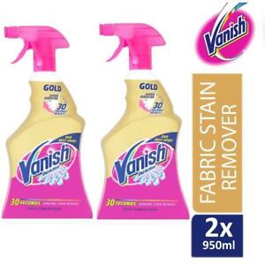  
2 x Vanish Gold Oxi Action Fabric Stain Remover Super Boosted Clothe Spray 950ml