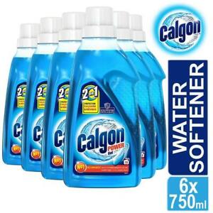  
6 x Calgon 3in1 Power Gel Washing Machine Water Softener Limescale 750ml