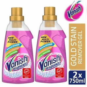  
2 x Vanish Gold Oxi Action Gel Stain Remover Fabric Clothes Colour Safe 750ml