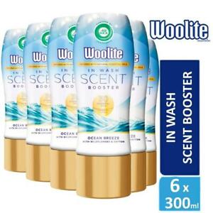  
6 x Woolite Laundry in Wash Scent Booster Ocean Breeze Wildflowers Cotton 300ml