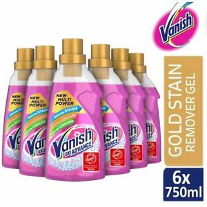  
6 x Vanish Gold Oxi Action Gel Stain Remover Fabric Colour Safe 750ml