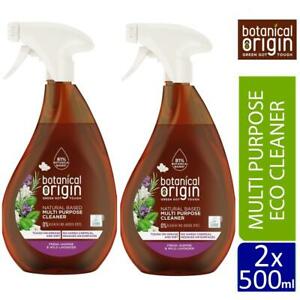  
2 x Botanical Origin Multipurpose Eco Cleaner Fresh Jasmine & Lavender 500 ml