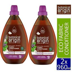  
2 x Botanical Origin Eco Fabric Conditioner Fresh Jasmine & Lavender 960 ml