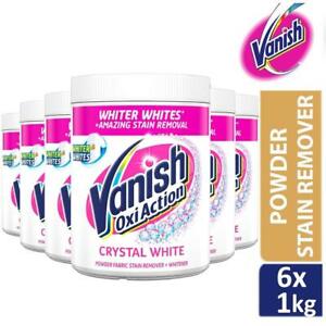  
6 x Vanish Oxi Action Powder Fabric Stain Remover Crystal White 1kg (Total 6kg)