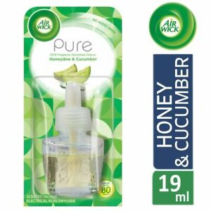  
Air Wick Electrical Plug in Air Freshener Refill Pure Honeydew & Cucumber 19ml