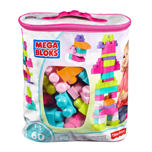  
Mega Bloks Pink First Builders Big Building Bag – 60 Pieces