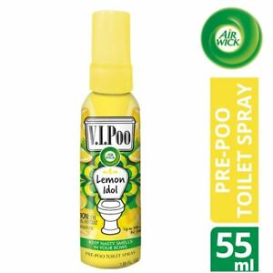  
Air Wick VIPoo Pre-Poo Toilet Spray Aerosol Air Freshener Lemon Idol 55ml