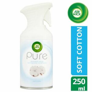  
Air Wick Pure Aerosol Air Freshener Spray 250ml Soft Cotton Neutralises Odours