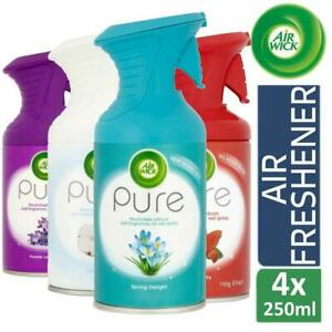  
4 x Air Wick Pure Air Freshener Spray 250ml Mixed Scents, Neutralises Odours