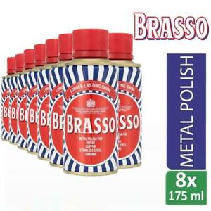  
8 x Brasso Liquid Metal Polish For Brass Copper Stainless Steel & Pewter 175ml