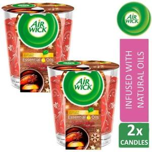  
2 x Air Wick Air Freshener Candle Mulled Wine Fragrance with Essential Oils