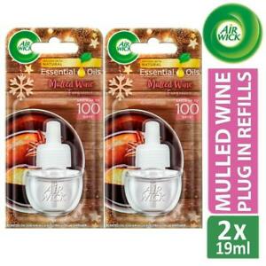  
2 x Air Wick Air Freshener Electrical Plug In Refills Mulled Wine Fragrance 19ml