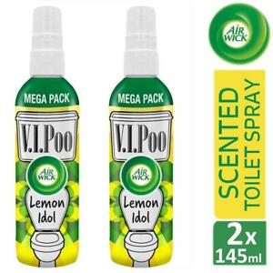  
2 x Air Wick XL VIPoo Pre Poo Spray Lemon Idol Freshener 145 ml 804 Sprays