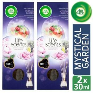  
2 x Air Wick Life Scents Reed Diffuser Mystical Gardens 30ml Lasts For Weeks