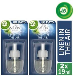  
2 x Air Wick Life Scents Plug-In Air Freshener Refill Linen In The Air 19ml