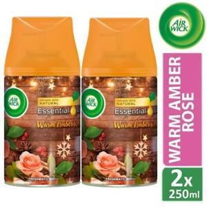  
2 x Air Wick Freshmatic Air Freshener Autospray Refills Warm Amber Rose 250ml