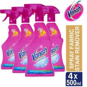  
4 x Vanish Oxi Action Versatile Spray Fabric Stain Remover 500ml Energy Lift