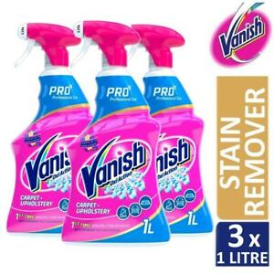  
3 x Vanish Professional Oxi Action Carpet Cleaner Upholstery Stain Remover 1L