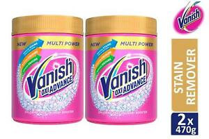  
2 x Vanish Oxi Action Powder Fabric Stain Remover Brightens Colours 470g