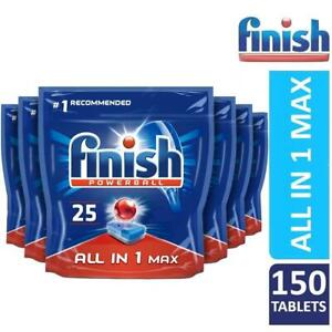  
6 x Finish Powerball All-in-One Max Dishwasher Original 25 Tablets (150 Tablets)