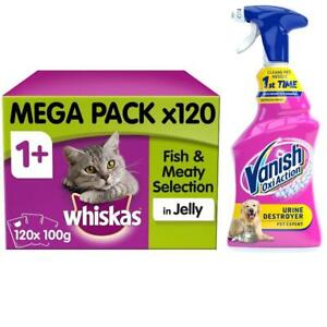  
Vanish Pet Expert Carpet Care Spray 500ml & Whiskas Adult Cat Food 120 Pouches