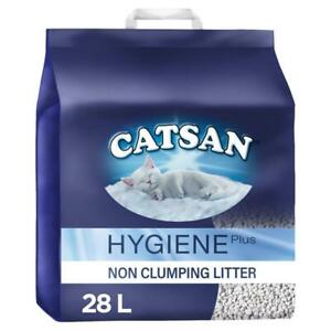  
28L Catsan Hygiene Plus Non Clumping Cat Litter 28 Litres Odour Control (2x 14L)